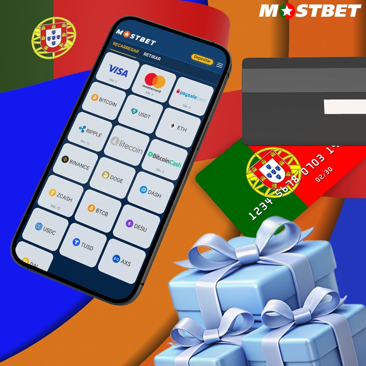 Quais são as formas de levantar o bónus na Mostbet?
