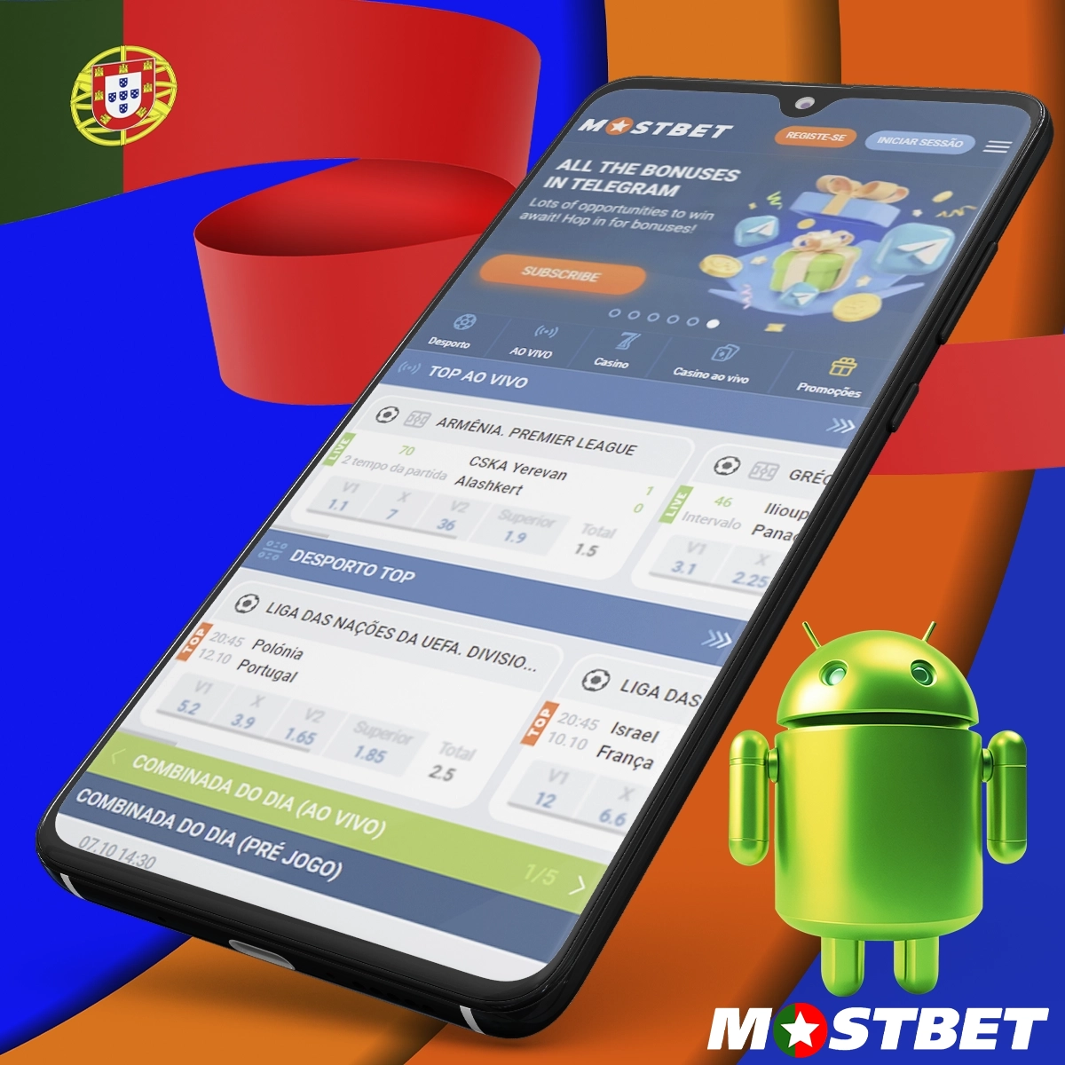 Instruções sobre como instalar a aplicação móvel Mostbet no Adroid