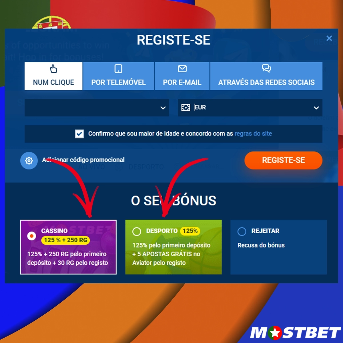 Porquê registar-se na Mostbet?