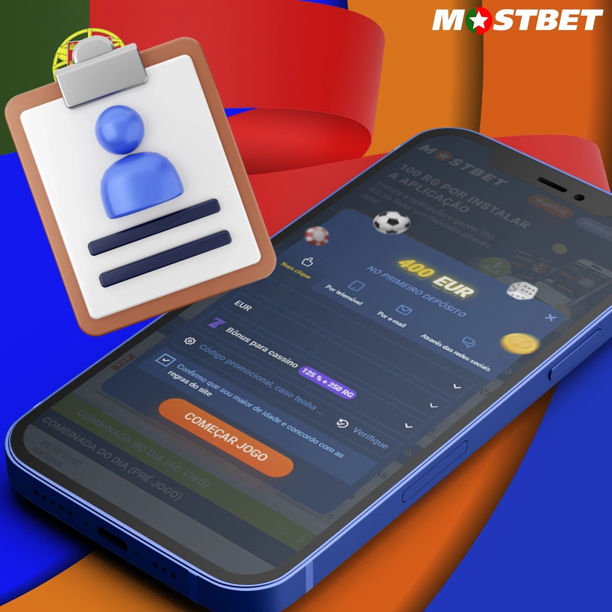 Instruções sobre como se registar na Mostbet através da aplicação móvel