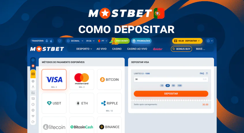 Mostbet como depositar passo a passo