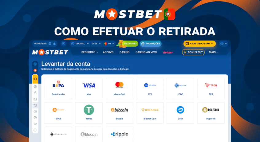 Mostbet como efetuar retirada passo a passo