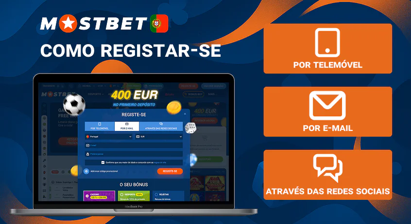 Registro rápido na Mostbet
