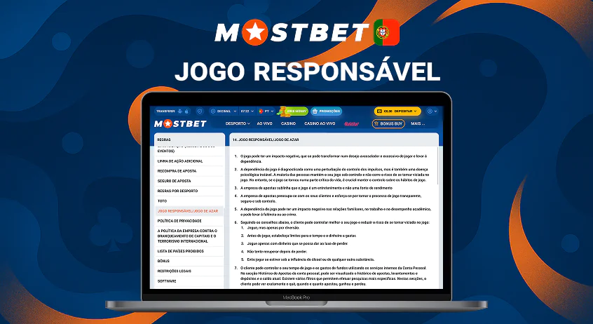 Mostbet jogo responsável e apoio
